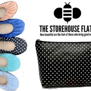 Storehouse Flats - Polka Dot Bag